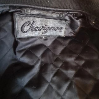 Chaqueta Chevignon Cuero Beige y Negro