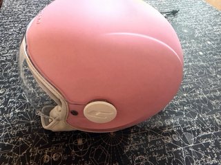 Casco CGM rosa mate infantil