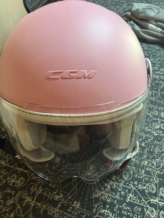 Casco CGM rosa mate infantil