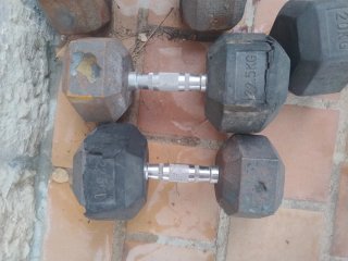 Mancuernas Hexagonales para Gimnasio