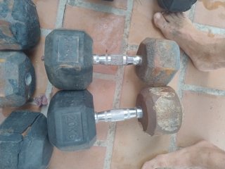 Mancuernas Hexagonales para Gimnasio
