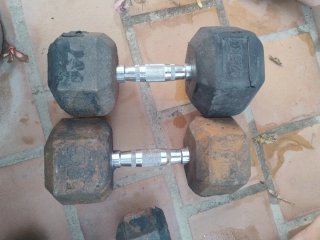 Mancuernas Hexagonales para Gimnasio
