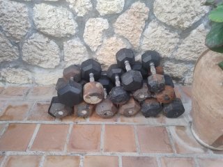 Mancuernas Hexagonales para Gimnasio