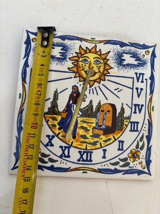 Reloj de Sol Cerámica Decorado