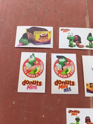 Lote 8 pegatinas Donuts Mini