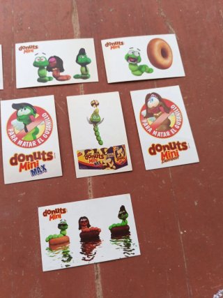 Lote 8 pegatinas Donuts Mini