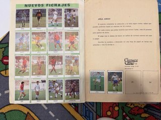 Álbum Fútbol liga 83 84 cano