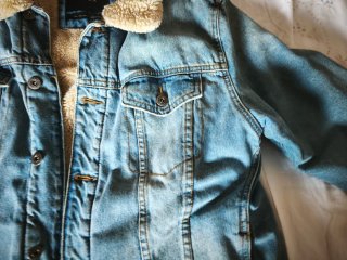 Chaqueta vaquera hombre borrego