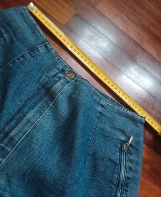 Jeans donna vita alta con zip
