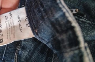 Jeans donna vita alta con zip
