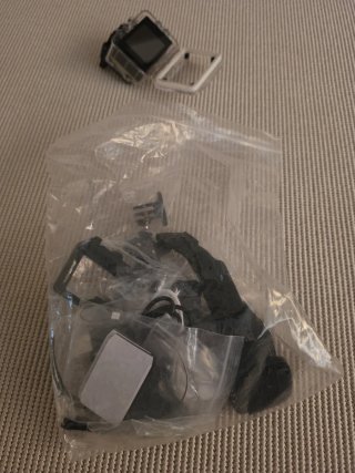 Mini cámara deportiva 4K con funda sumergible