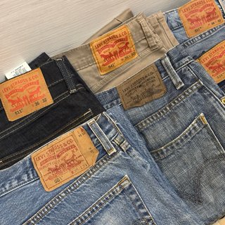 Lote 8 Jeans Levi's Talla L / XL (w33/34 - w38)
