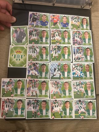 Lote cromos del Betis de varias temporadas