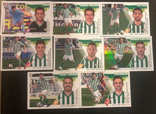 Lote cromos del Betis de varias temporadas