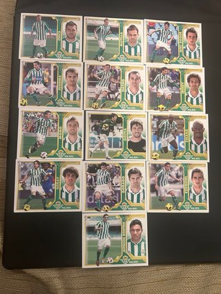 Lote cromos del Betis de varias temporadas