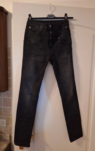 Jeans Liu Jo donna neri vita alta