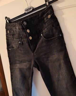 Jeans Liu Jo donna neri vita alta