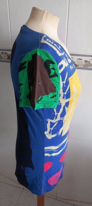Camiseta cuello pico T. S mujer