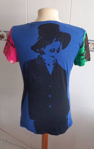 Camiseta cuello pico T. S mujer