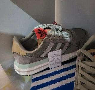 Adidas Zapatillas Nuevas Gris Verde