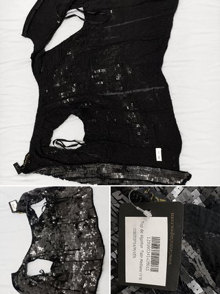 Top Negro Tamarind Talla L Nuevo con Etiqueta