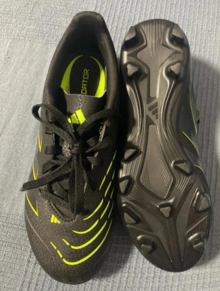 Zapatillas Adidas Predator Futbol Negro/Amarillo