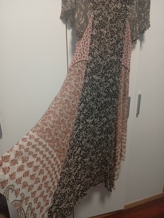 Vestido boho chic largo estampado