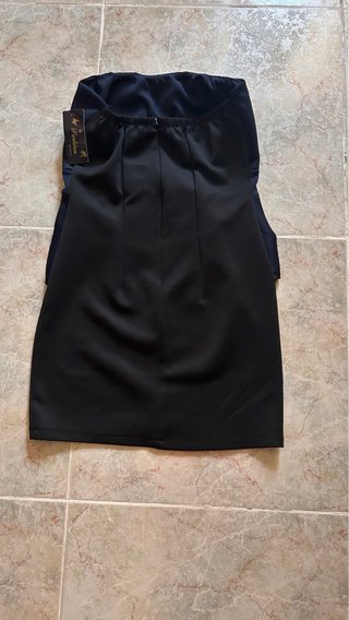 Vestido corto azul y negro Talla S