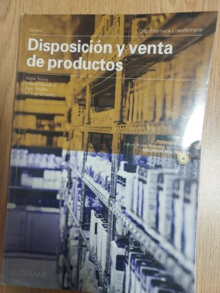 Disposición y venta de productos