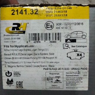 Pastillas de freno para coche