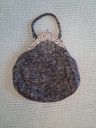 Vintage brocade bag metal clasp Bolso boquilla