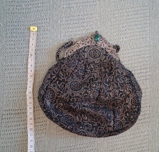 Vintage brocade bag metal clasp Bolso boquilla