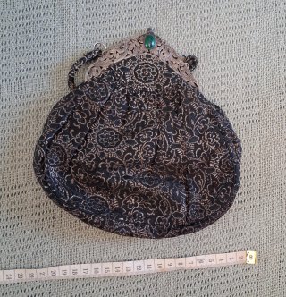 Vintage brocade bag metal clasp Bolso boquilla
