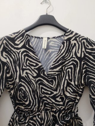 Vestitino estivo donna fantasia zebra