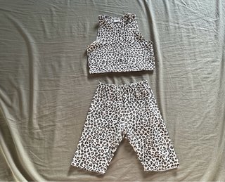 Conjunto Zara estampado leopardo