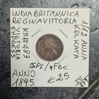 Moneta India Britannica 1895 R. Victoria SPL/qFDC