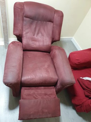 Sillón relax eléctrico, rojo