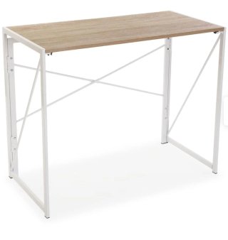 Mesa Escritorio Plegable Madera y Metal