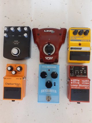 Pedales de Guitarra: Zoom, DOD, Boss, TC Electroni