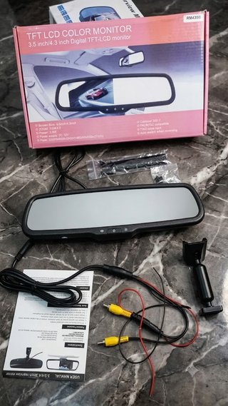 Monitor Retrovisor TFT LCD 3.5/4.3 polegadas