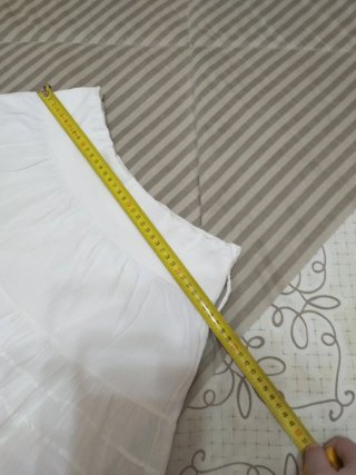 Falda blanca algodón Talla M