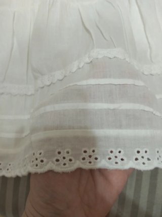 Falda blanca algodón Talla M