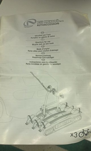 Portabicicletas de enganche abatible 3 bicicletas