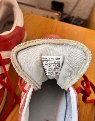 Adidas Gazelle Talla 42.5 Rojas