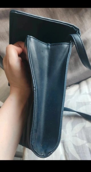 Borsetta in pelle blu Navy con tracolla