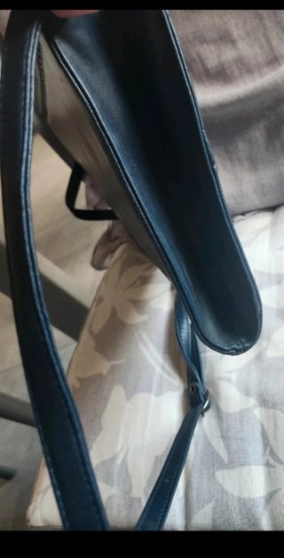 Borsetta in pelle blu Navy con tracolla