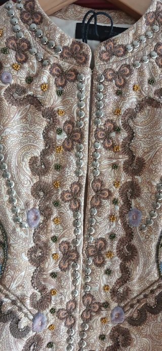 Chaqueta Zara bordada multicolor