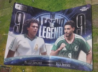 Tarjeta The Legend MEX Hugo Sánchez y Raúl Jiménez