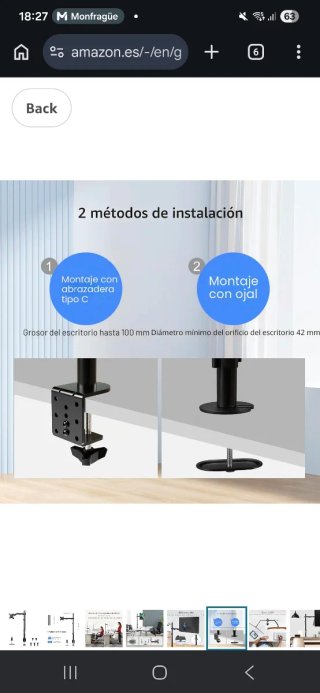 Soporte Monitor Suptek Ajustable Negro