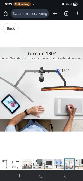 Soporte Monitor Suptek Ajustable Negro